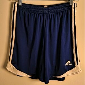 Adidas Blue & White Athletic Shorts Climacool